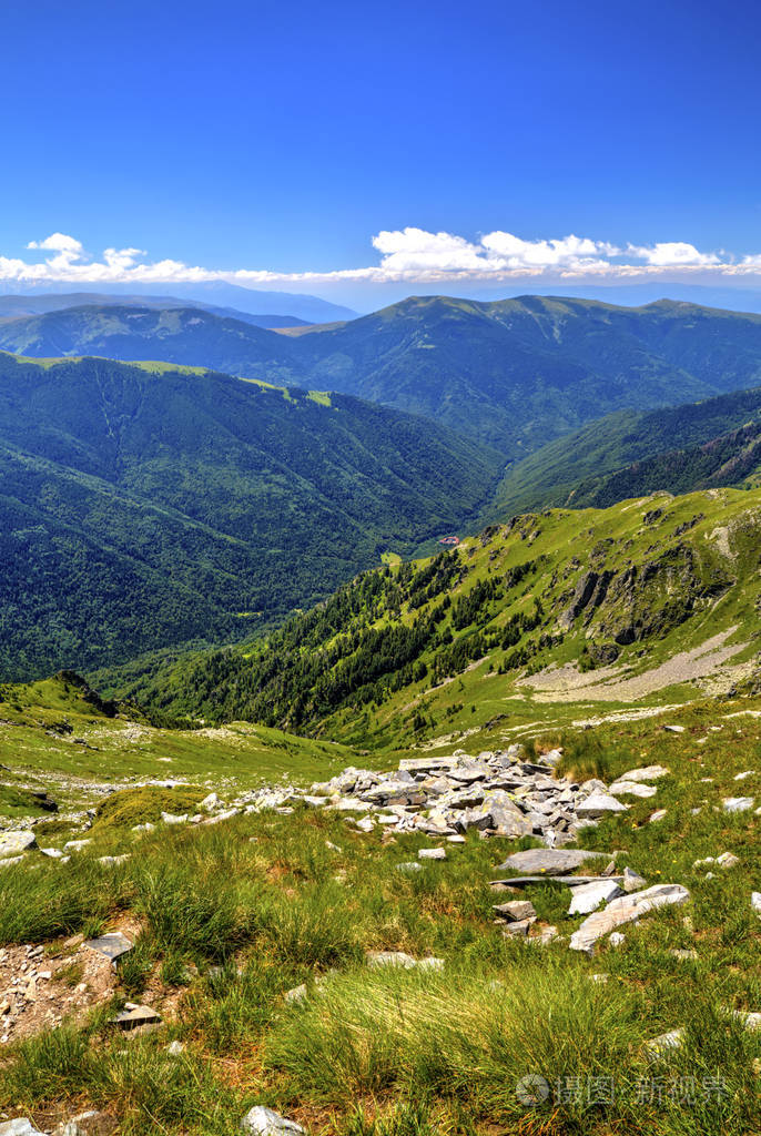 美丽的风景在高山