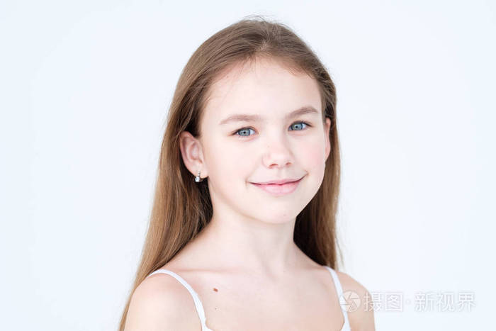 情感幸福微笑的孩子女孩心情个性