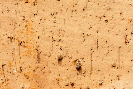 红色砖表面的异构纹理, 特写抽象背景