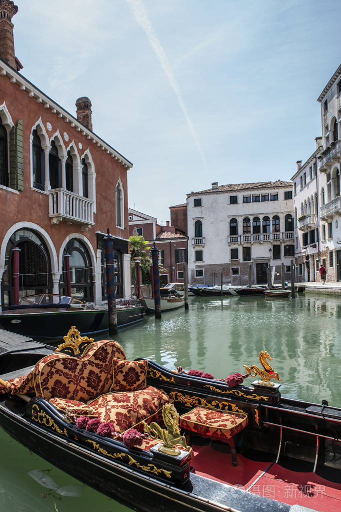 在威尼斯贡多拉