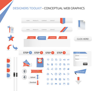 设计师工具包大型 web 图形集合