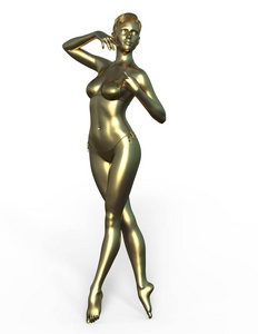 女性雕塑女性 sculpture3d Cg 渲染