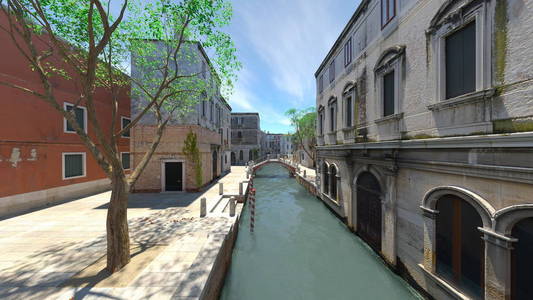 航道的 Waterway3d Cg 渲染