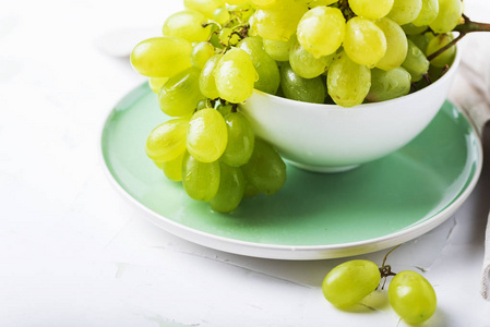 白碗甜白葡萄, 新鲜健康食品