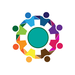 团结商务人士图标多样性商务人士亚洲资深商务人士情侣牵手成功logo团