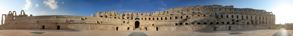 el djem 露天剧场长全景