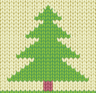 针织的圣诞树
