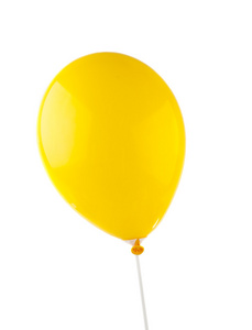 孤立的黄色气球