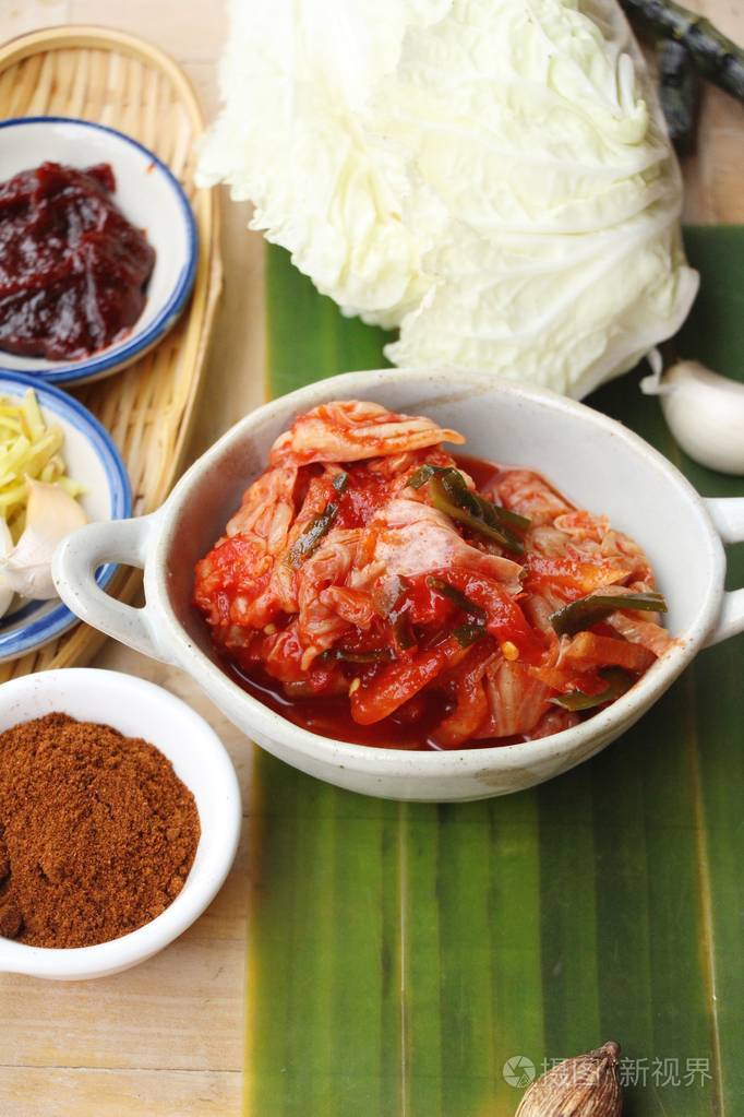 韩国食品传统泡菜味道鲜美
