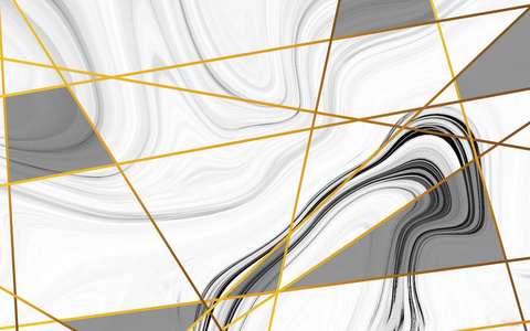 彩色大理石表面。黄色大理石图案的混合曲线。抽象模式