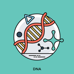 dna 链设计图标, 遗传学概念照片