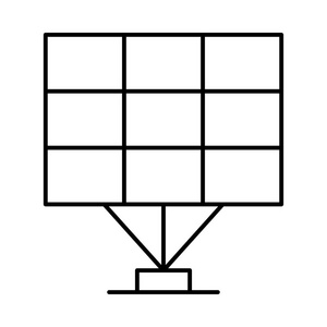 白色背景下的细线大太阳电池图片