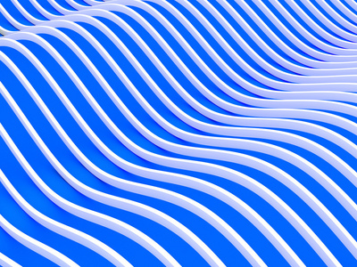 抽象蓝色波浪背景。3d 图像