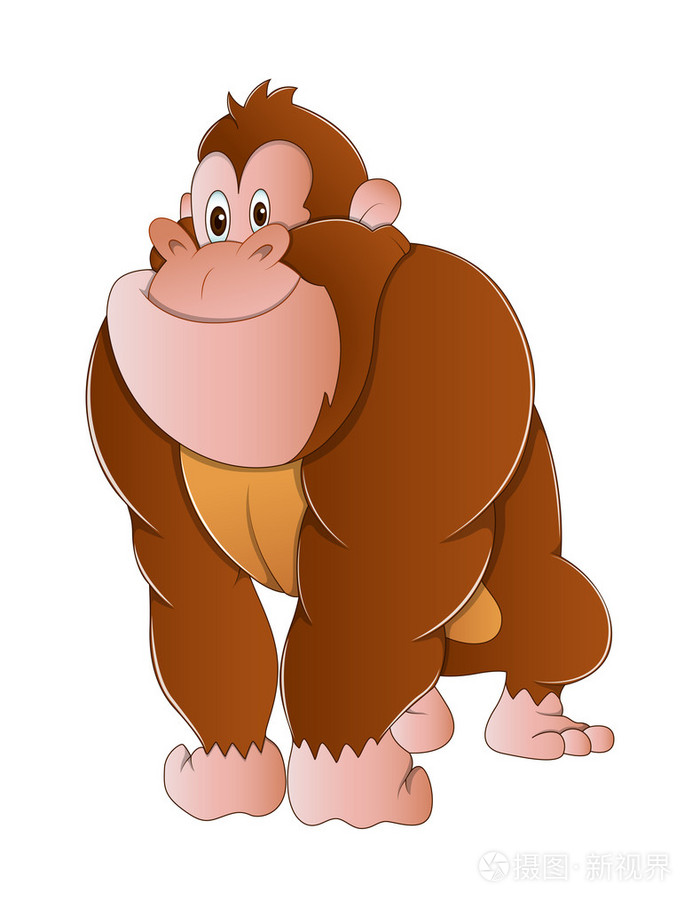 大猩猩猴子矢量图