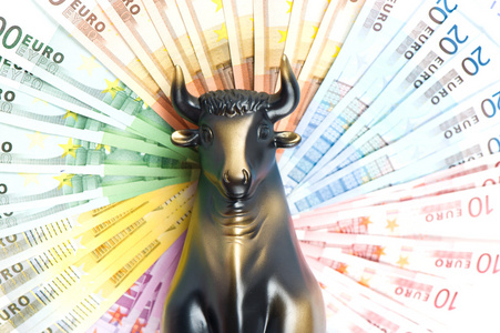   金黄公牛。股票 业务和财务符号