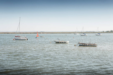 莫尔登和 heybridge 周围的景观视图