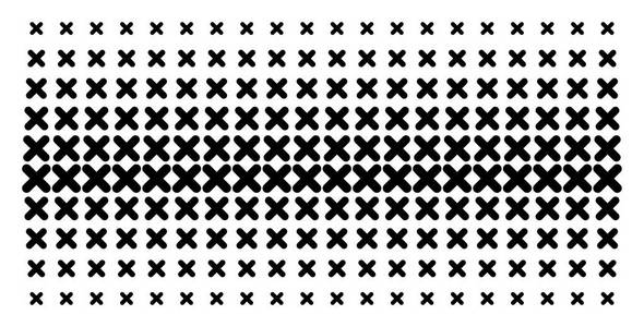 X 交叉形状半色调阵列