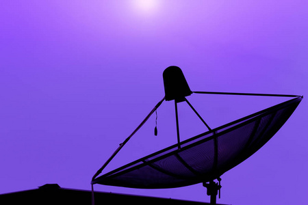 天文台剪影图片