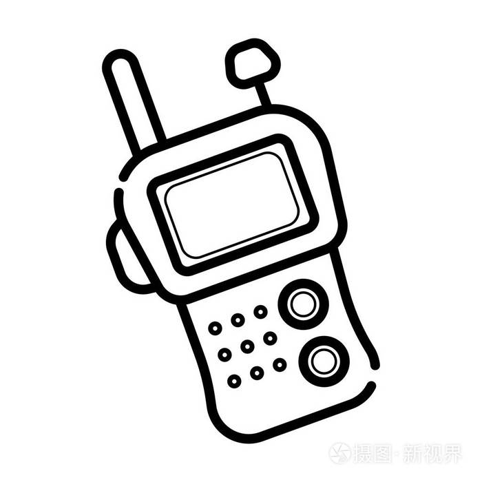 对讲机图标矢量图插画-正版商用图片05g6b7-摄图新视界
