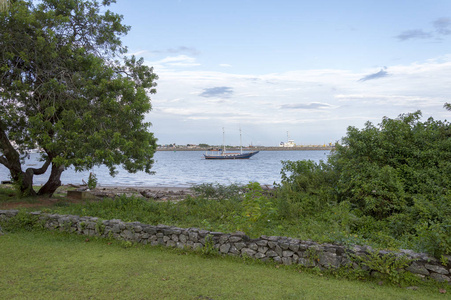 Itajai 巴西市中心的滨水区, 靠近海岸