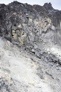 印度尼西亚苏门答腊 Sibayak 火山火山口