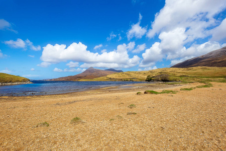 Assynt 湖 Ardvreck 城堡遗址