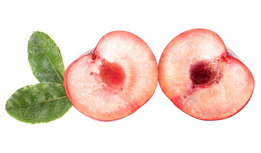 称为婴儿猕猴桃在白色背景日本桃子孤立在白色背景上猕猴桃放在篮子里