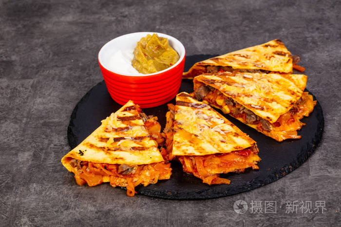 墨西哥quesadilla玉米饼肉类蔬菜