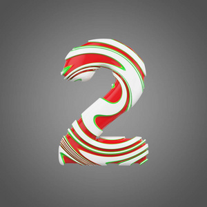 字体做成云雾节日字母数字2.用薄荷糖手杖做成的圣诞字体.3d 渲染照片