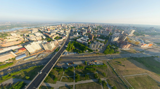 空中城市视图