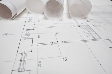 建筑工程项目。建筑师卷和计划