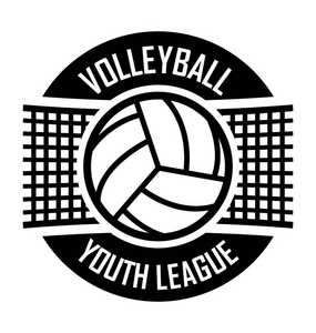 排球联赛矢量图标图片
