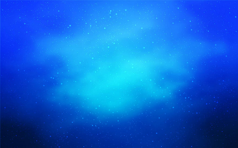 带空间星的浅蓝色矢量模板.模糊的装饰设计与银河明星简单的风格.