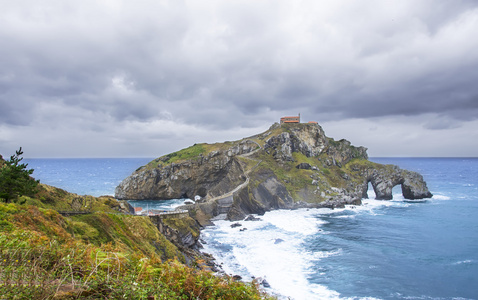 圣胡安德gaztelugatxe bizkaia西班牙