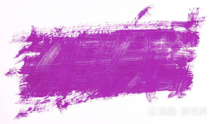 紫色画笔描边白色背景
