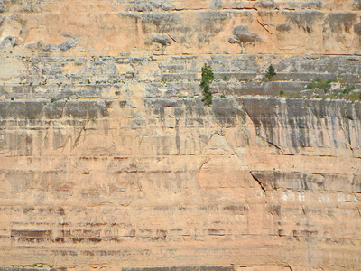亚利桑那州大峡谷悬崖壁岩石的抽象图像