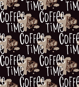 咖啡时间模式背景