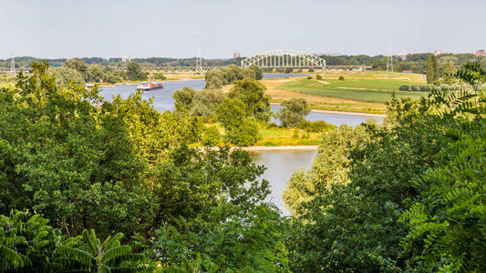 莱茵河风景阿纳姆荷兰