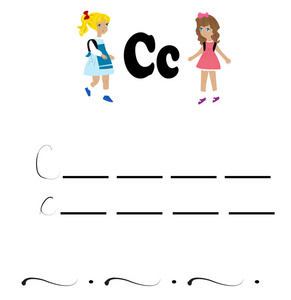字母表工作表中，字母c