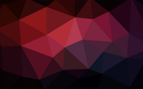 暗红色矢量低聚盖。带有三角形的现代抽象插图。最佳三角形设计为您的企业