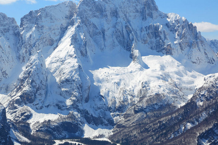 山谷与白雪之山