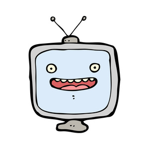 卡通通道卡通电视机照片