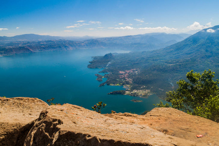 危地马拉的阿特蒂兰湖湖, 从圣佩德罗拍摄的照片