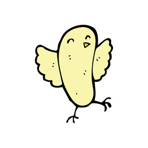 小小的黄色小鸟卡通图片