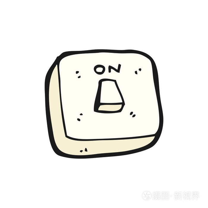 灯的开关卡通插画-正版商用图片05igqw-摄图新视界