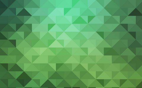 浅绿色矢量多边形的抽象模式。具有渐变的折纸风格的创造性几何插图。该模板可用作手机的背景