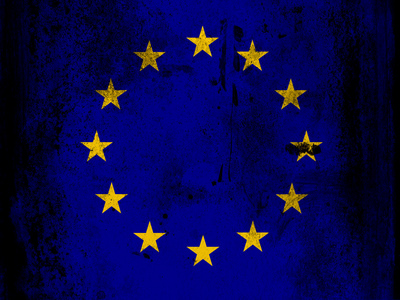 欧洲联盟标志船上绘着球衣脏痕