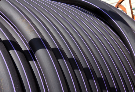 电缆线圈特写照片