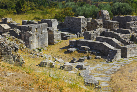 在拆分，克罗地亚古代圆形剧场的废墟