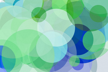 纹理抽象的简约绿色和蓝色插图与圆圈有用的背景
